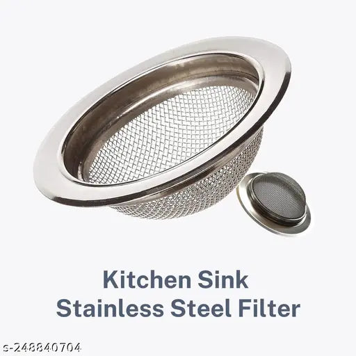 PACK OF 2 (4inch -11cms) Steel Sink Drainer/kitchen sink jali | Sink filter | Sink drainer mesh 11cm heavy quality drainer mesh ROYAL BRAND