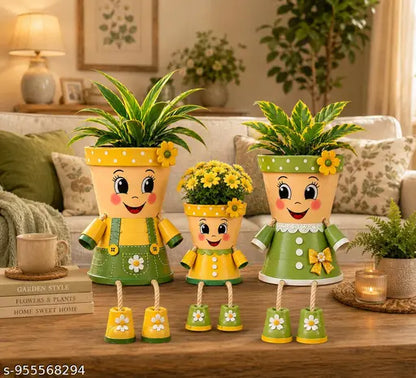 Cute little family planters