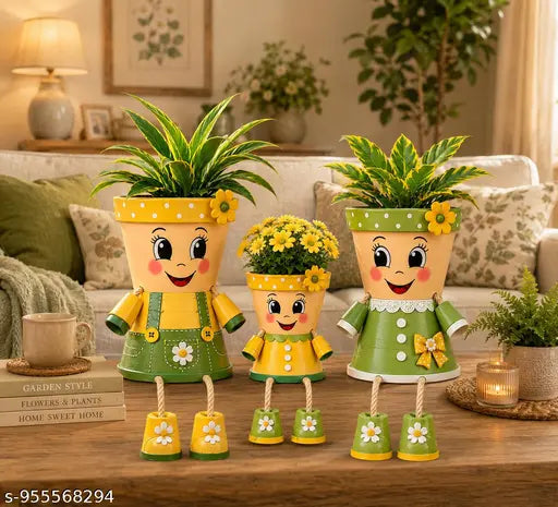 Cute little family planters