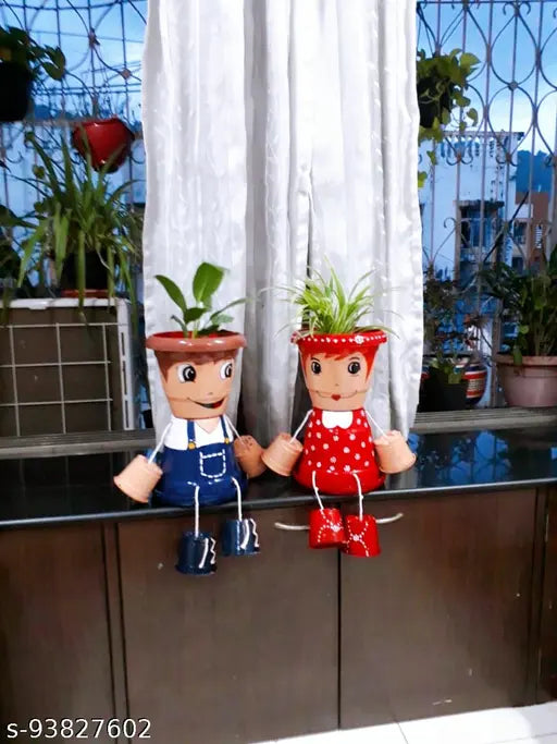 Handcraft Planters For Garden Pots And Planters, Home Decor, Garden Decor, Garden pots for Balcony Decoration ( Pack Of 2 )