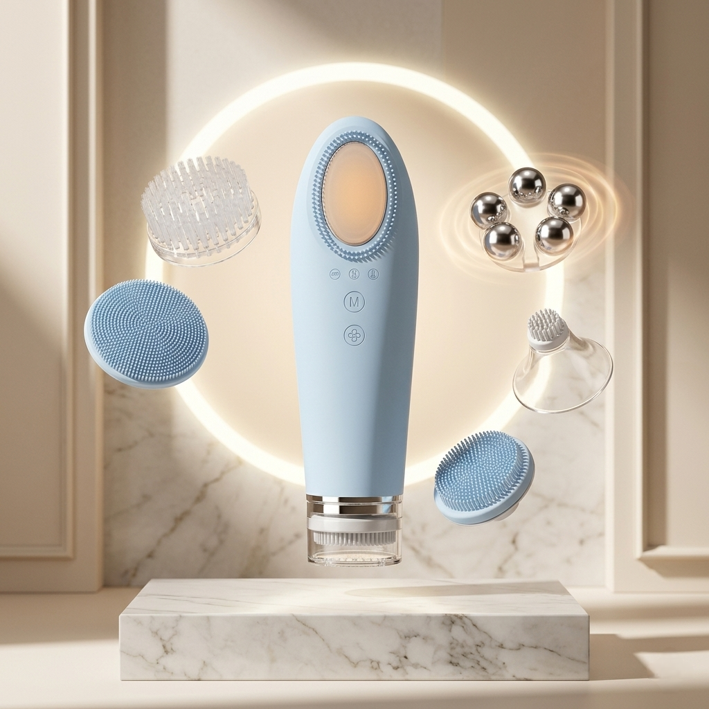 Electric Silicone Facial Cleansing Massager