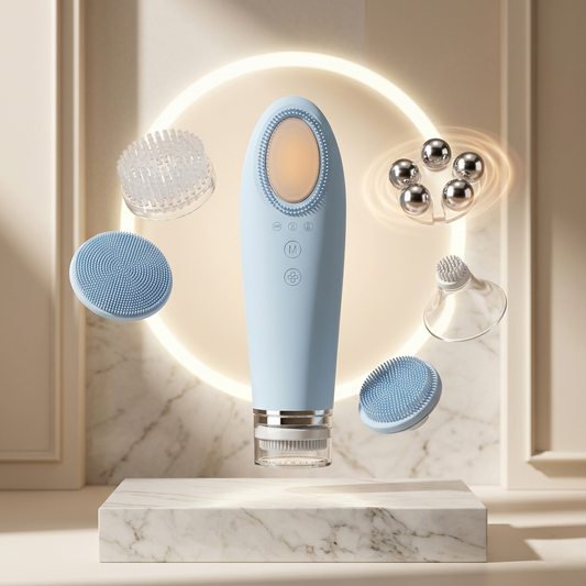 Electric Silicone Facial Cleansing Massager