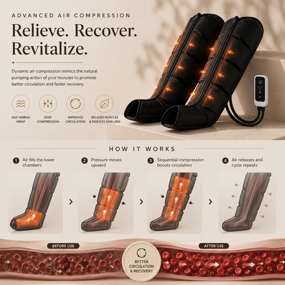Smart Air Compression Leg Recovery Boots