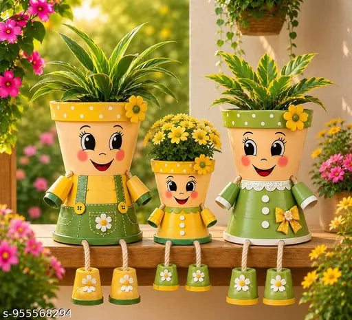 Cute little family planters