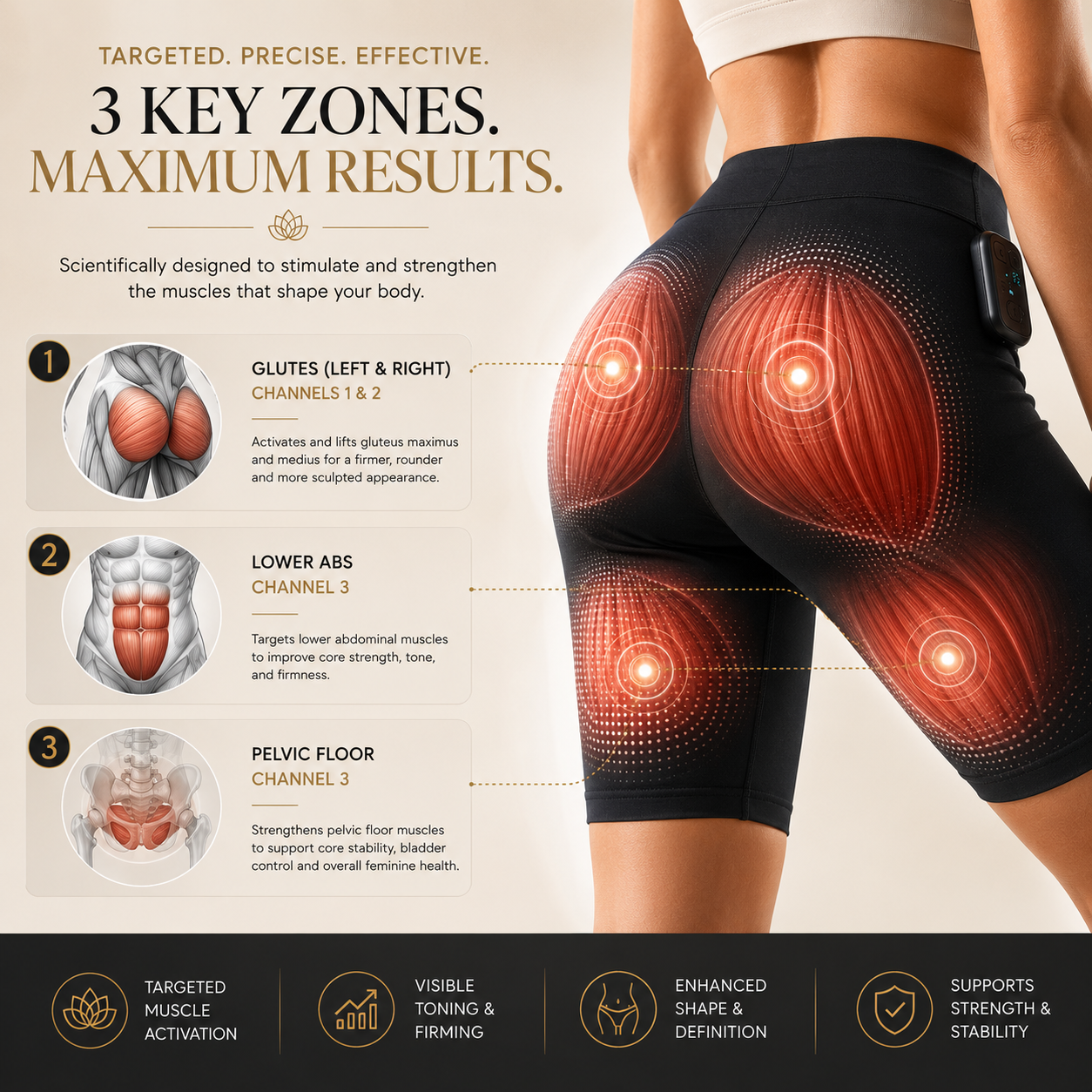 Wireless Yoga Toning Shaping Shorts