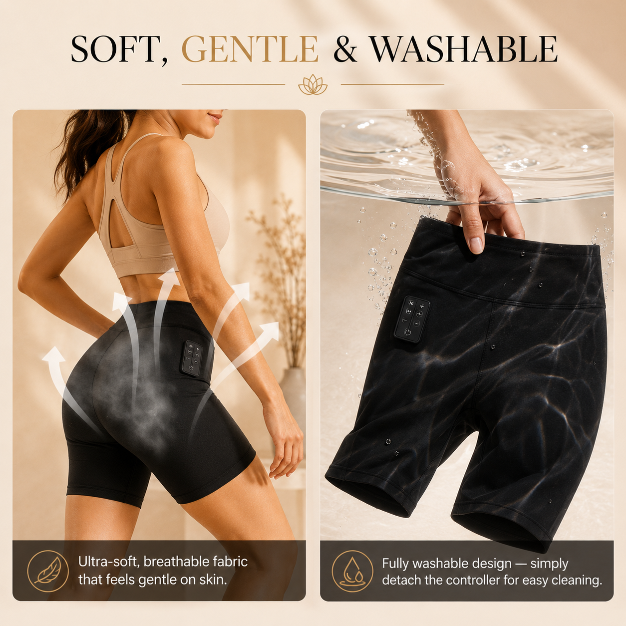 Wireless Yoga Toning Shaping Shorts