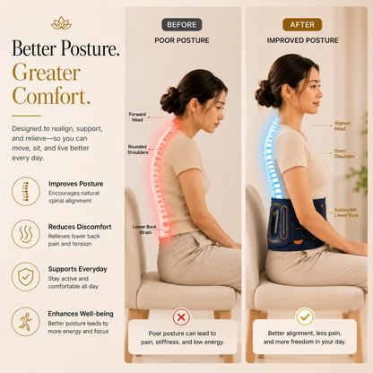 Cordless Lumbar Heat Therapy Massager