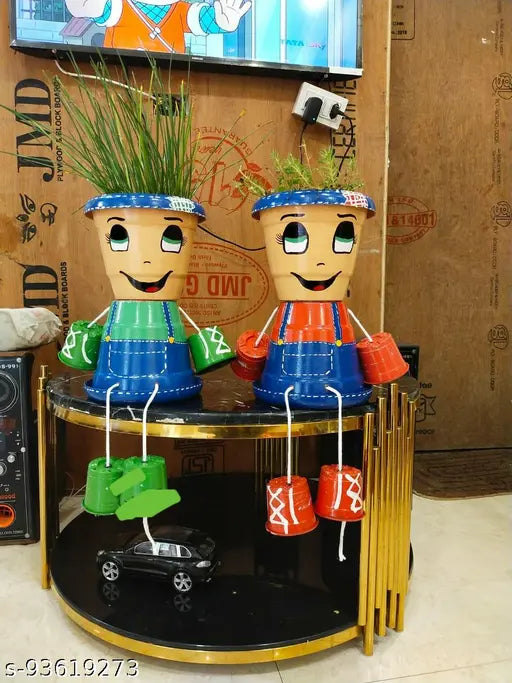 Handcraft Planters For Garden Pots And Planters, Home Decor, Garden Decor, Garden pots for Balcony Decoration ( Pack Of 2 )