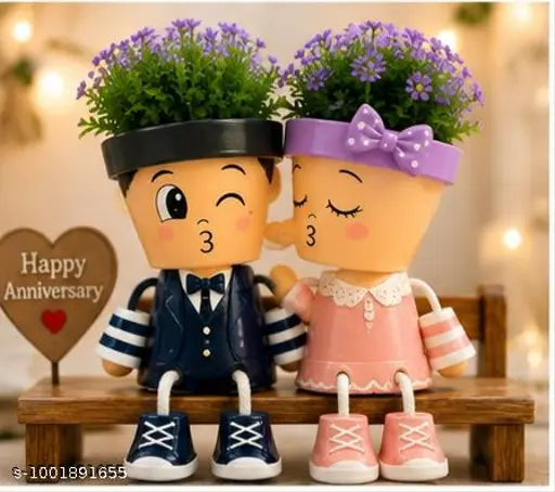 Lovable couple pots,party pots,birthday special pot,anniversary special pot,
