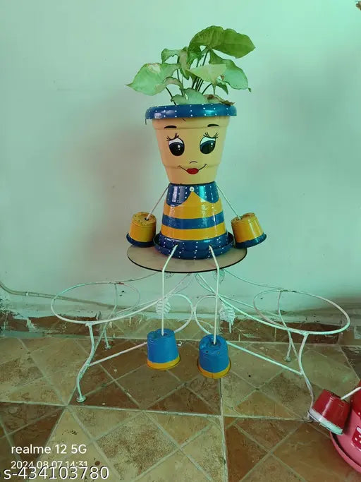 Girl planter,stylist and unique pots,decorative pot,home entrance and balcony decor product,