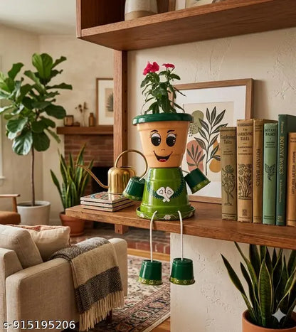 Decorative planters, indoor outdoor planters, unique planters,handmade planters, quirky  garden decor, cartoon planters, home decor, balcony garden decor, terrace garden idea, gifting planters, housewarming gift idea, mother's day gift