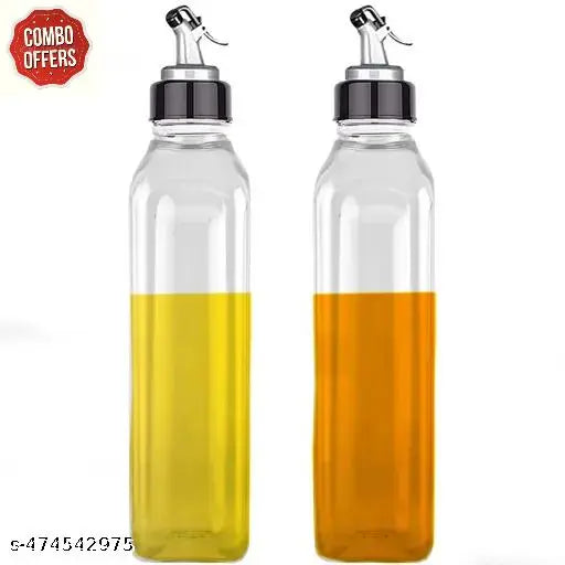 Oil Dispenser, 1000Milliliters, Pack Of 2, Clear - 1 L