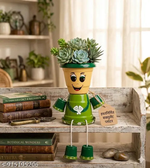 Decorative planters, indoor outdoor planters, unique planters,handmade planters, quirky  garden decor, cartoon planters, home decor, balcony garden decor, terrace garden idea, gifting planters, housewarming gift idea, mother's day gift