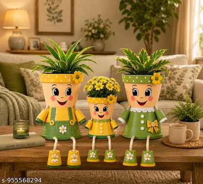 Cute little family planters