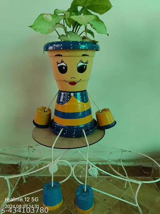 Girl planter,stylist and unique pots,decorative pot,home entrance and balcony decor product,