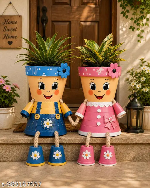Cute little planters,balcony planter, garden decor items, indoor outdoor planters